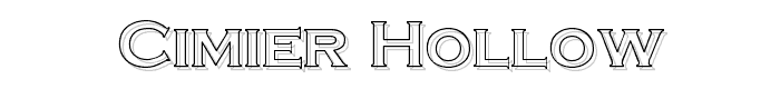 Cimier Hollow font